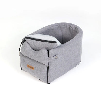Portable Dog Car Seat Bed - Safe Travel Carrier for Small Dogs & Cats