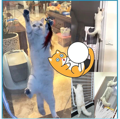 Customized Size Zipper Reinforced Cat Fiberglass Door Screen up & Left Opening Shape Curtain Anti-Mosquito Pet Mesh Door Screen
