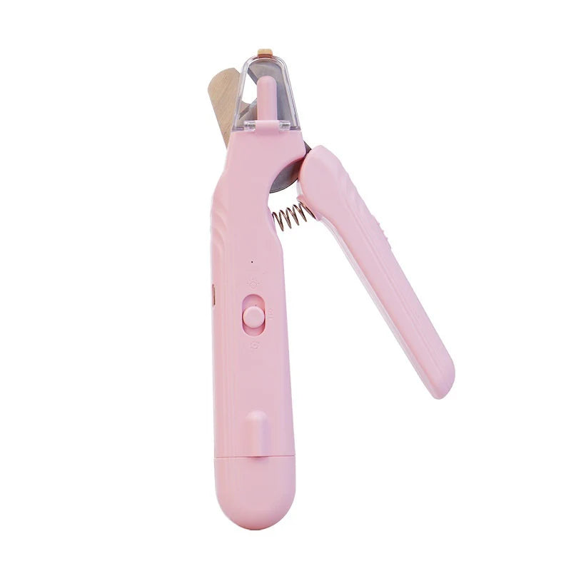 2-in-1 LED Pet Nail Clippers - Safe & Easy Dog & Cat Nail Trimmer with Blood Line Scissors