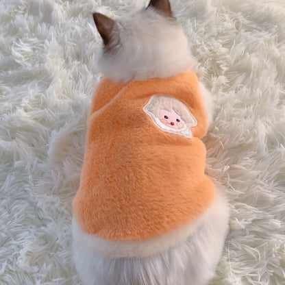 Cats Accessories Pets Warm Kittens Clothes for Winter Kitten Small Kitten Stuff Apparels Cooling Clothing Dog´S Sweater Vests