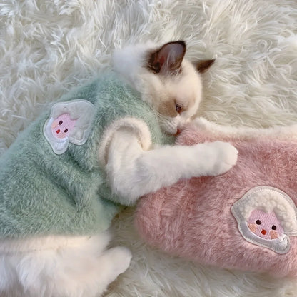 Cats Accessories Pets Warm Kittens Clothes for Winter Kitten Small Kitten Stuff Apparels Cooling Clothing Dog´S Sweater Vests
