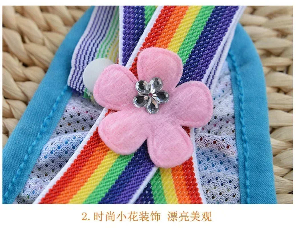 Female Dog Sanitary Panties Breathable Strap Type Reusable Washable Pet Diaper Shorts Summer Thin Heat Period for Teddy Dogs