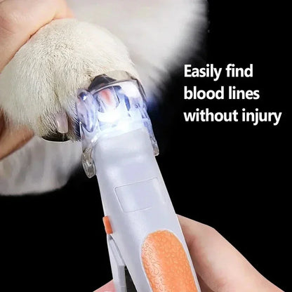LED Pet Nail Clippers for Dogs & Cats, Professional Safe Pet Claw Cutter with LED Light to Avoid Quick, Sharp Blade Pet Grooming