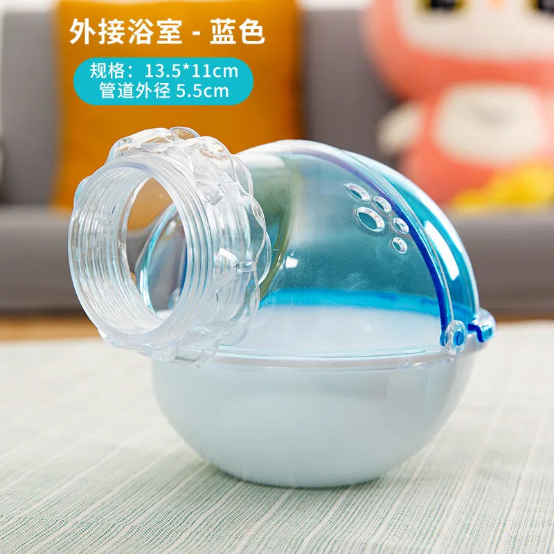 1Pc Pet Hamster Box Bath Sand Room House Bathroom Cage Box for Hamster Mouse Toilet for Small Animal Pets Supplies
