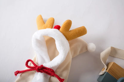 Christmas Pet Costume Hooded Cape Funny Cat and Dog Party Cloak Cute Festive Pet Outfit for Xmas