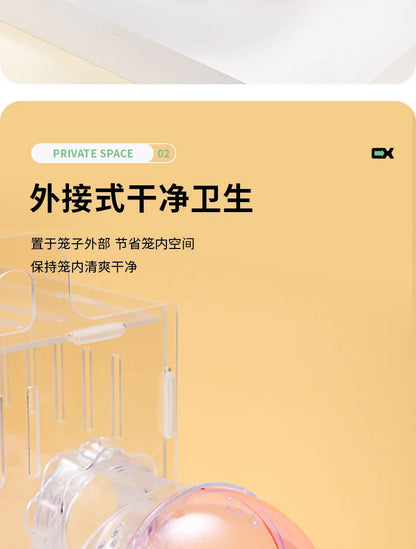 1Pc Pet Hamster Box Bath Sand Room House Bathroom Cage Box for Hamster Mouse Toilet for Small Animal Pets Supplies