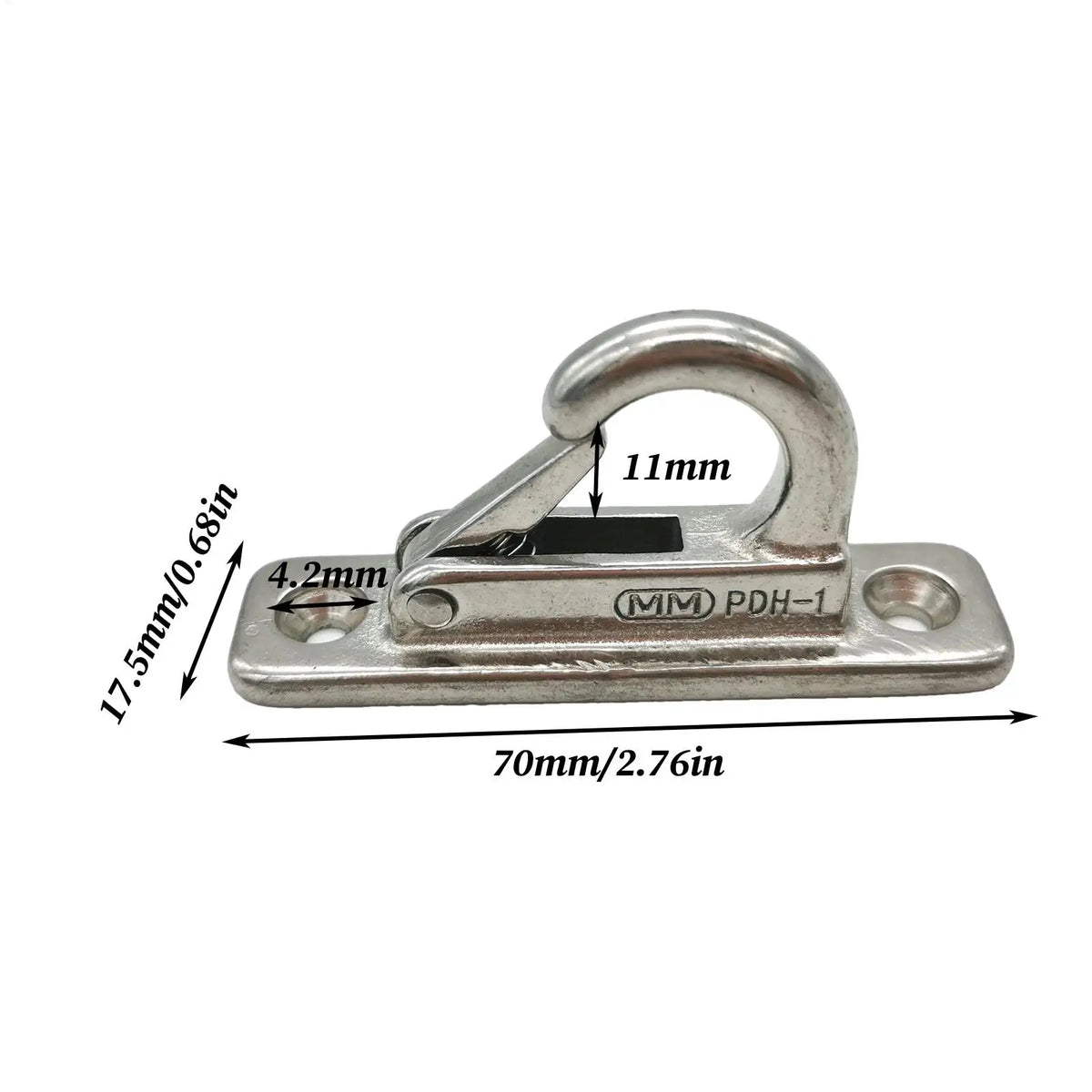 Heavy Duty Stainless Steel Dog Leash Holder Wall Mounted Secure Indoor Outdoor Use Enclosed Pet Tie Out Hook Easy Install