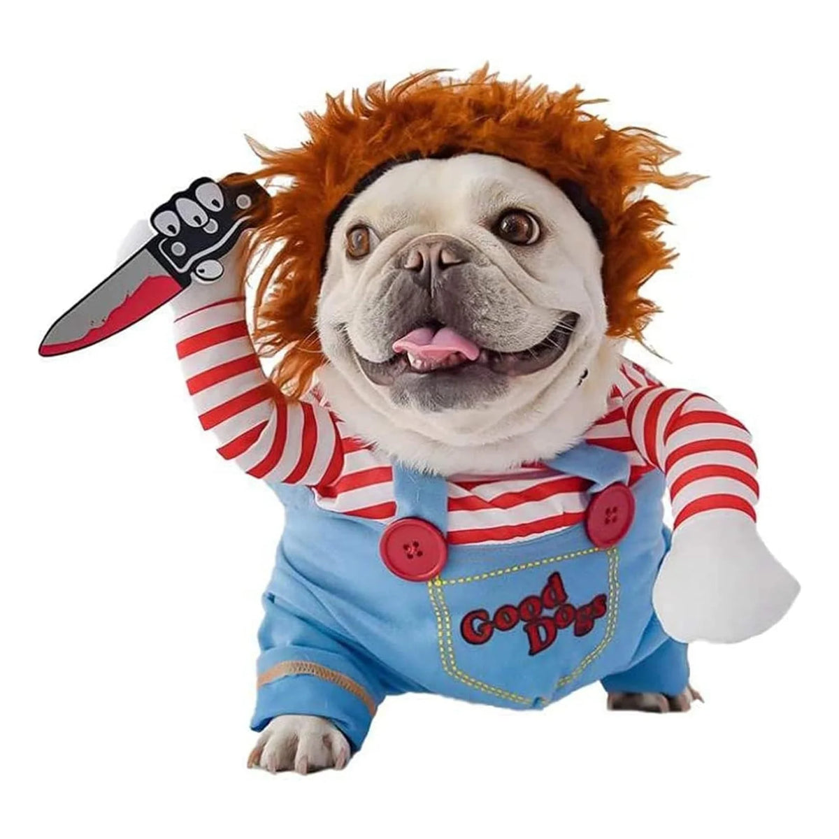 Pet Deadly Doll Dog Costume, Cosplay Halloween Christmas Funny Clothes Party Costume for Small Medium and Large Dogs