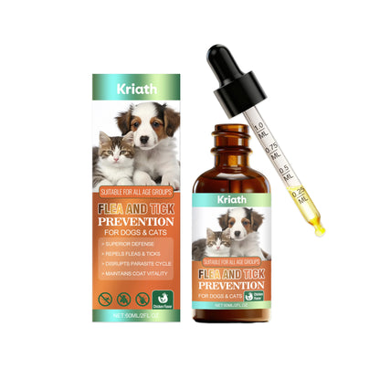 Dogs Cats Dewormer Drops Natural Deworming Supplement Intestinal Parasite Control Protect Repel Dual Effect Pet Dewormer Liquid