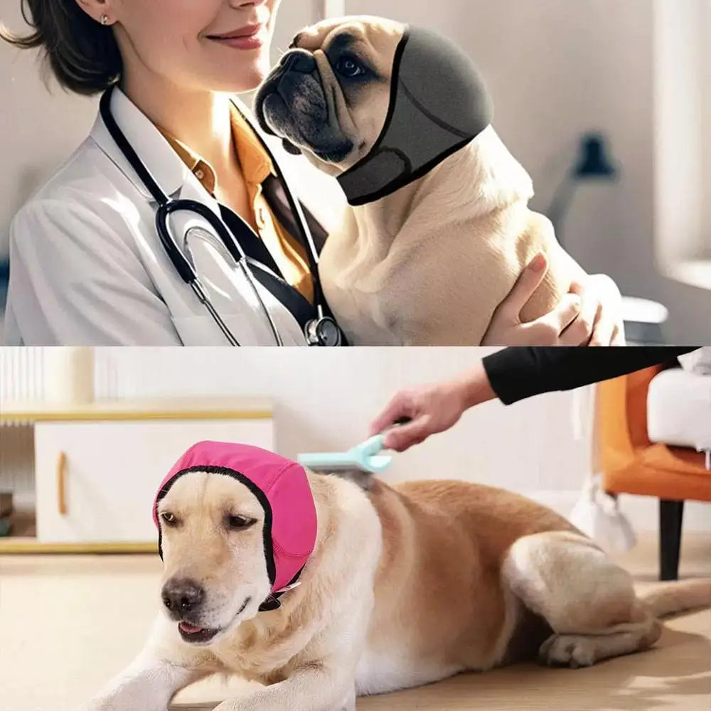 Dog Ear Muffs Noise Protection Waterproof Plugs Soundproof Waterproof Dog Noise Cancelling Headphones for Grooming Bathing ﻿