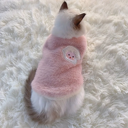 Cats Accessories Pets Warm Kittens Clothes for Winter Kitten Small Kitten Stuff Apparels Cooling Clothing Dog´S Sweater Vests