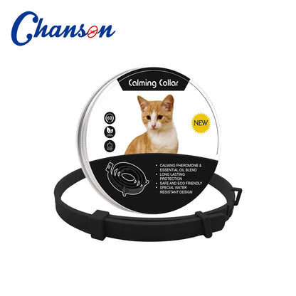 Pet Calming Collar for Cats Dogs Adjustable Anxiety Pheromone Reducing Pet Collar Lasting Natural Calm Relax Soothing Collars