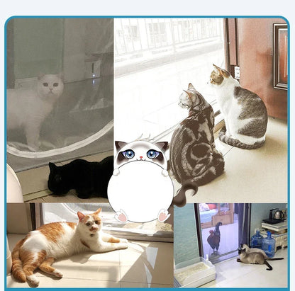 Customized Size Zipper Reinforced Cat Fiberglass Door Screen up & Left Opening Shape Curtain Anti-Mosquito Pet Mesh Door Screen