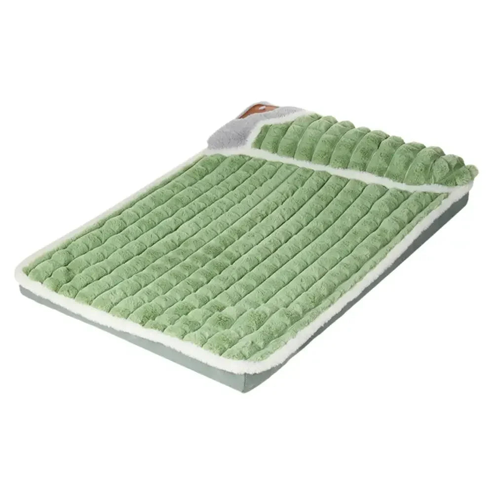 Winter Warm Dog Mat Plaid Bed for Cats Dogs Luxury Sofa for Small Medium Dogs Fluff Sleeping Removable Washable Pet Beds Z4U7
