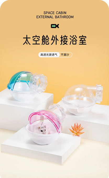 1Pc Pet Hamster Box Bath Sand Room House Bathroom Cage Box for Hamster Mouse Toilet for Small Animal Pets Supplies