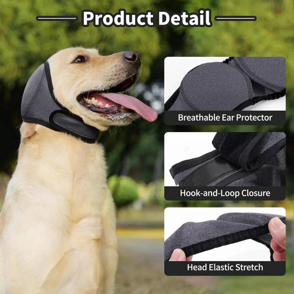 Dog Ear Muffs Noise Protection Waterproof Plugs Soundproof Waterproof Dog Noise Cancelling Headphones for Grooming Bathing ﻿