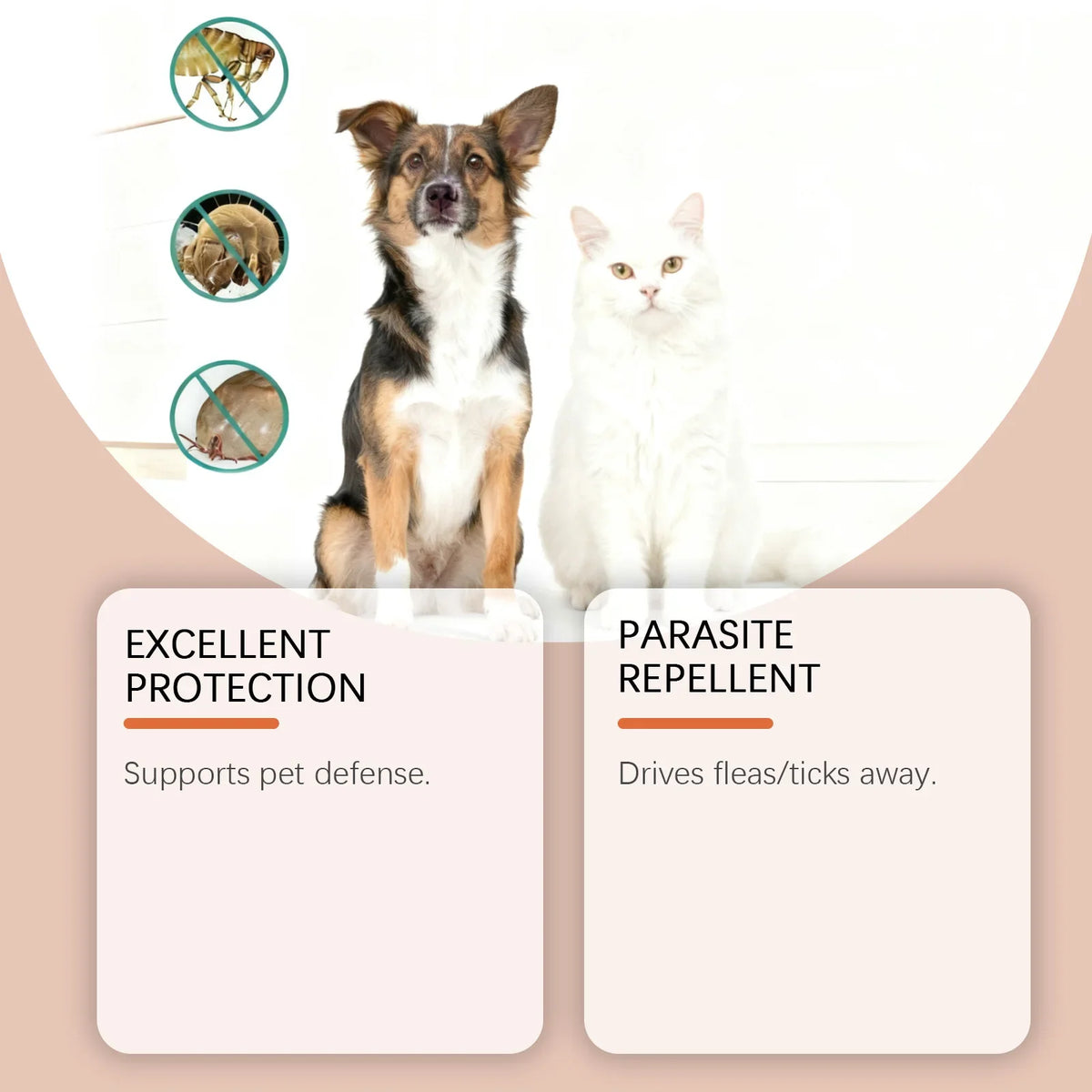 Dogs Cats Dewormer Drops Natural Deworming Supplement Intestinal Parasite Control Protect Repel Dual Effect Pet Dewormer Liquid