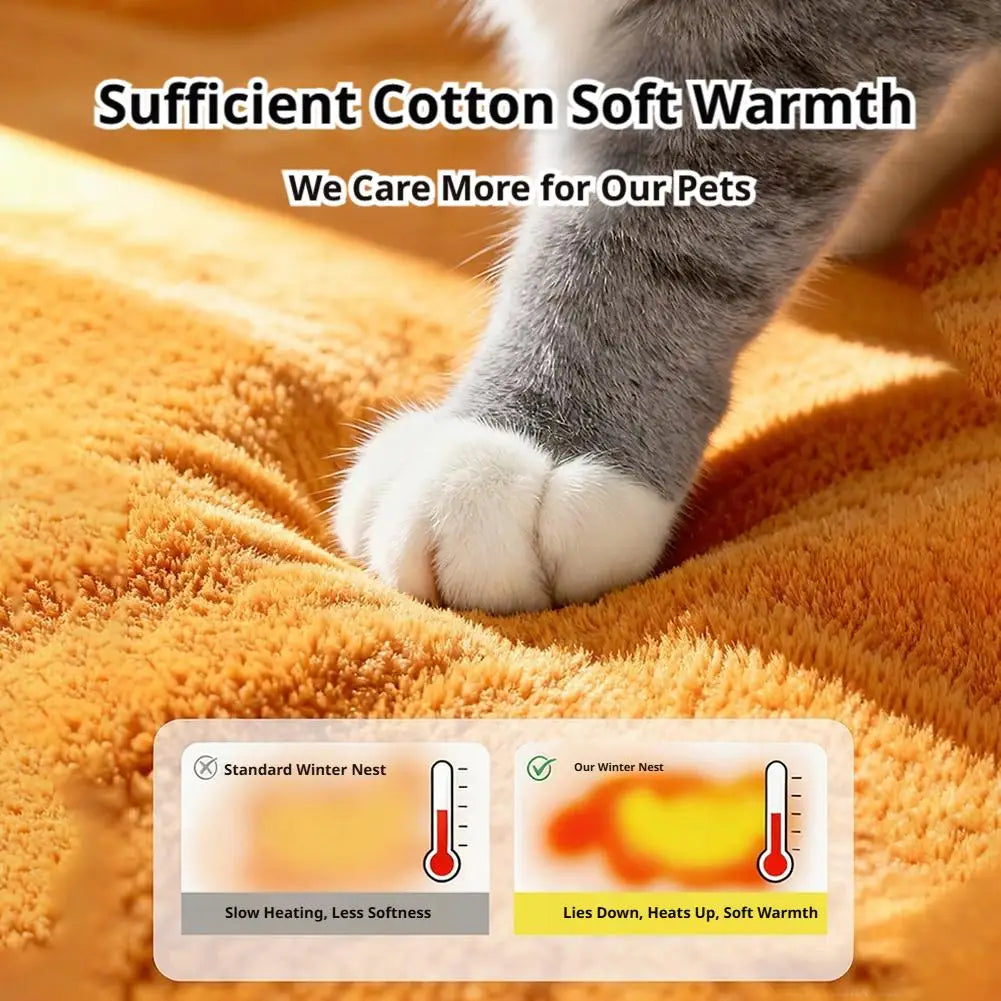 Thickened Winter Warm Pet House All-Season Detachable Washable Dog Cat House for Small Dogs Teddy Cute Comfortable