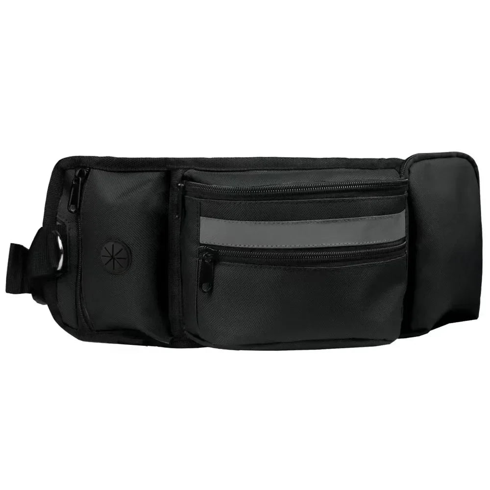 Outdoor Training Waist Bag with Detachable Doggy Training Treat Bag Reflective Waist Pack for Pet Walking, Running Leash Storage