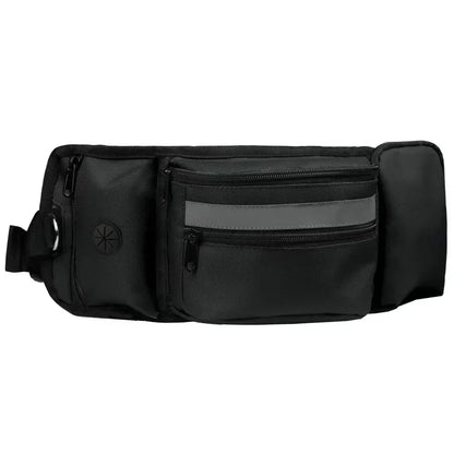 Outdoor Training Waist Bag with Detachable Doggy Training Treat Bag Reflective Waist Pack for Pet Walking, Running Leash Storage