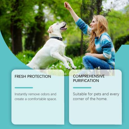 Pet Deodorant Spray, Gentle Pet Odor Eliminator for Dogs & Cats, Instantly Remove Bad Smell for Pet Bedding, Carpet & Home Surfaces, 120ML